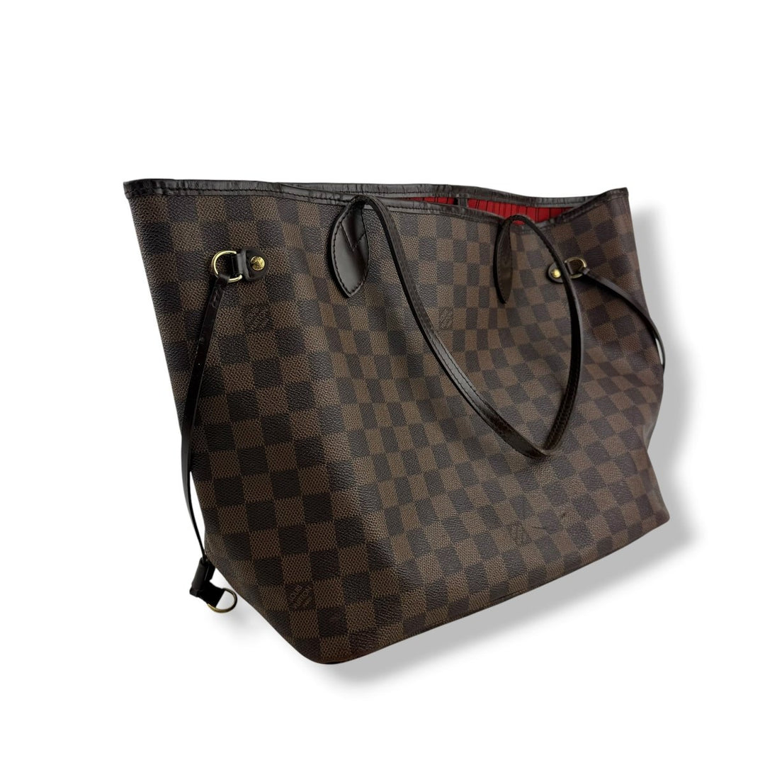Louis Vuitton Brown Damier Neverfull MM Handbag - Lux Central