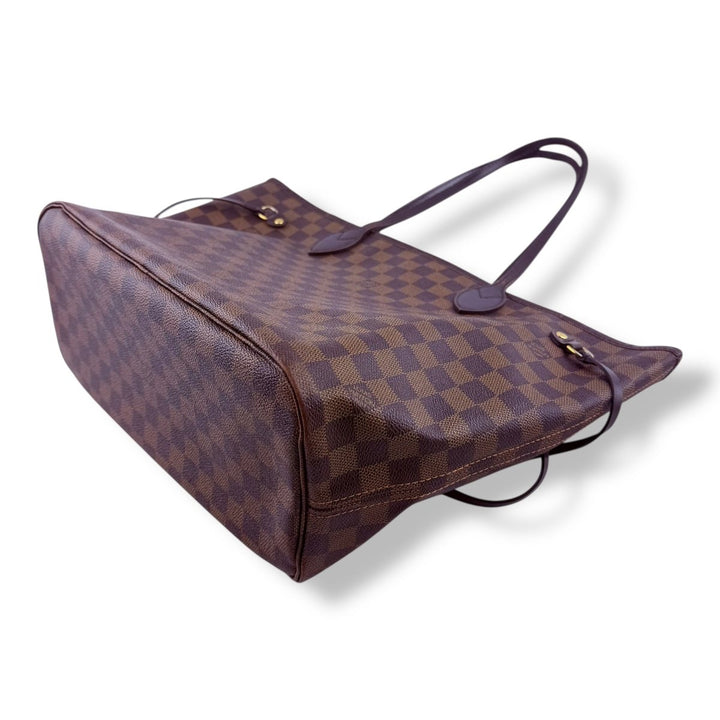 Louis Vuitton Brown Damier Neverfull MM Handbag - Lux Central