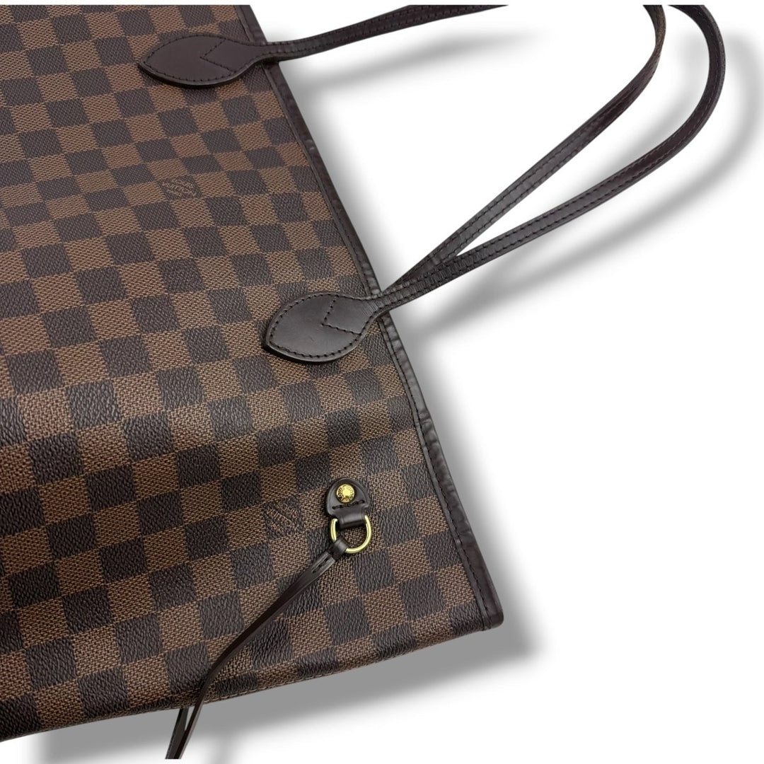 Louis Vuitton Brown Damier Neverfull MM Handbag - Lux Central