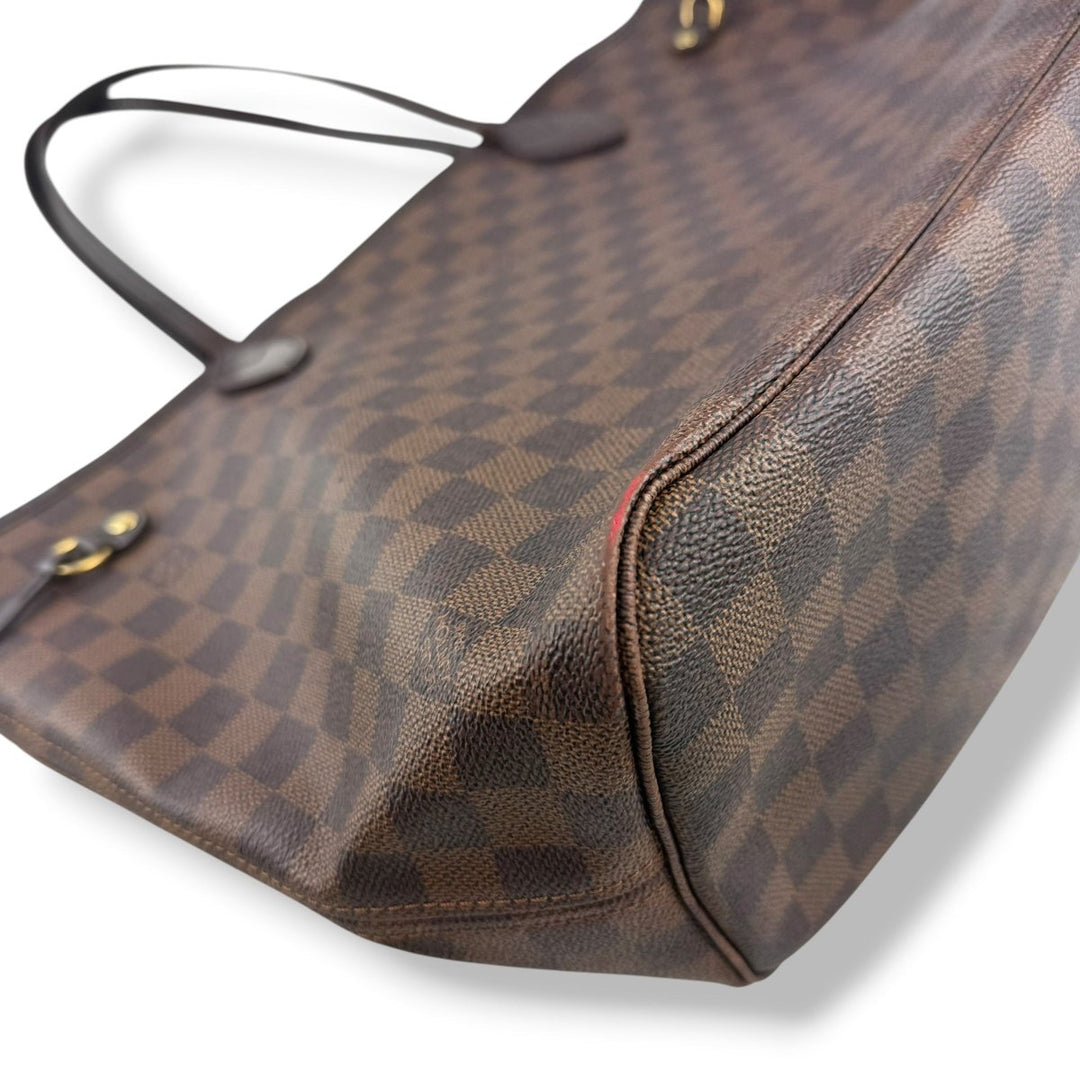 Louis Vuitton Brown Damier Neverfull MM Handbag - Lux Central