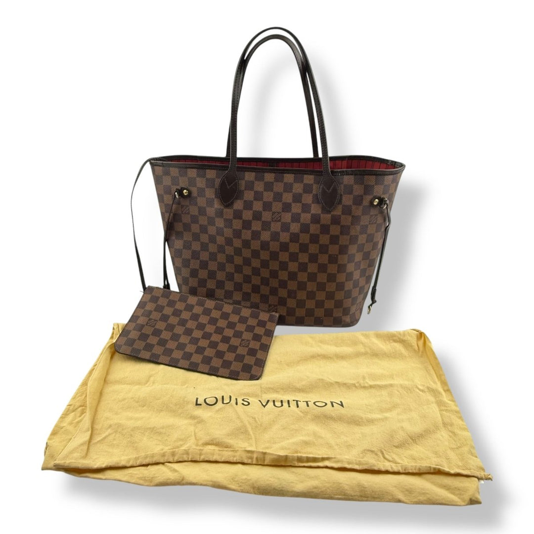 Louis Vuitton Brown Damier Neverfull MM Handbag - Lux Central