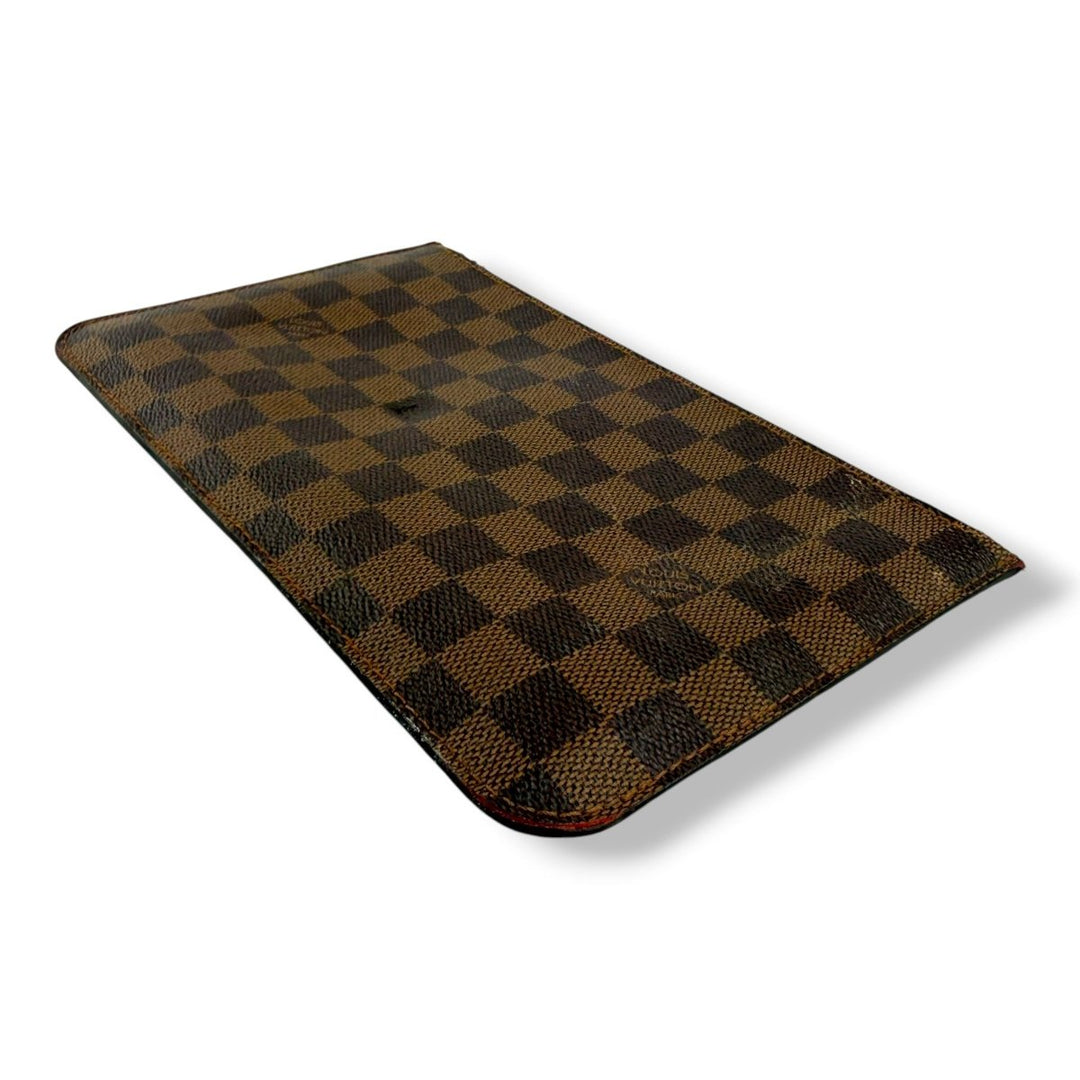 Louis Vuitton Brown Damier Neverfull MM Handbag W/ Clutch Pouch - Lux Central
