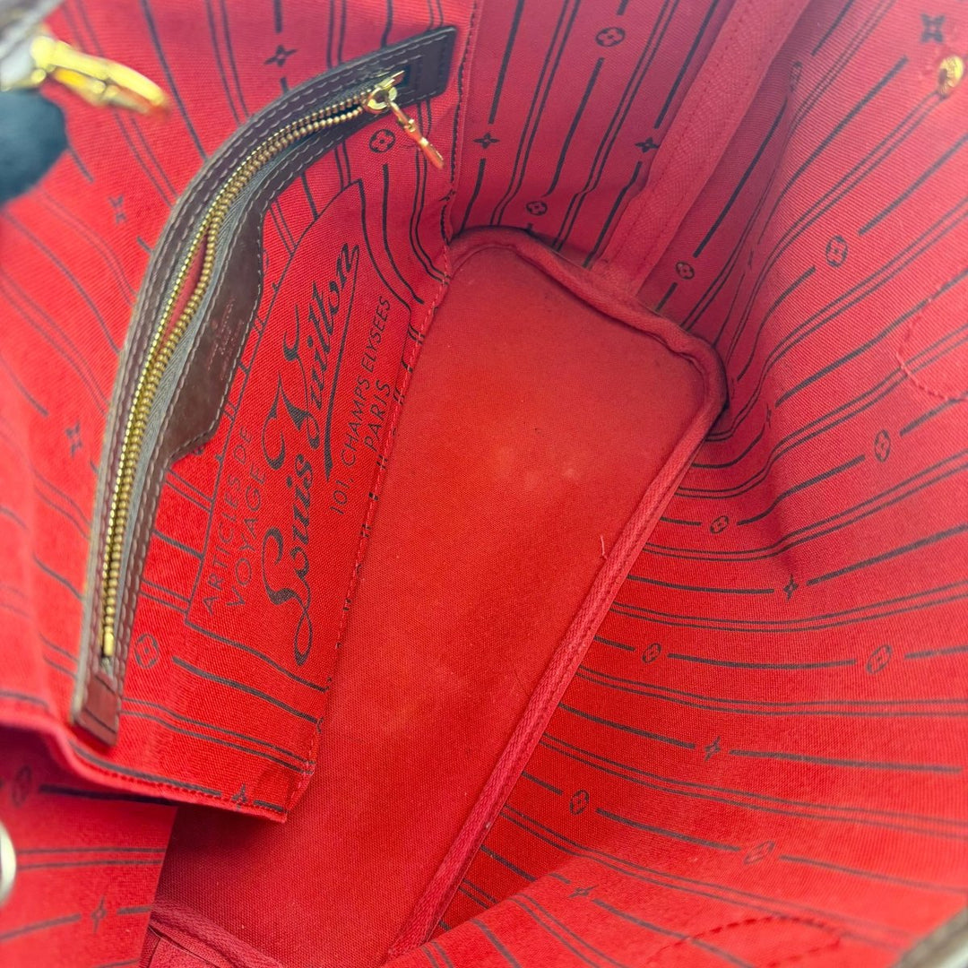 Louis Vuitton Brown Damier Neverfull PM Handbag - Lux Central