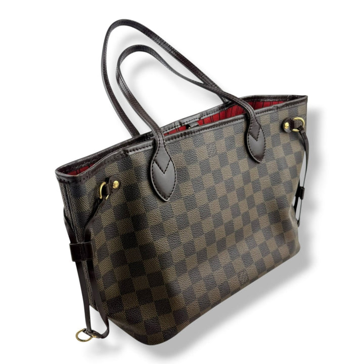 Louis Vuitton Brown Damier Neverfull PM Handbag - Lux Central