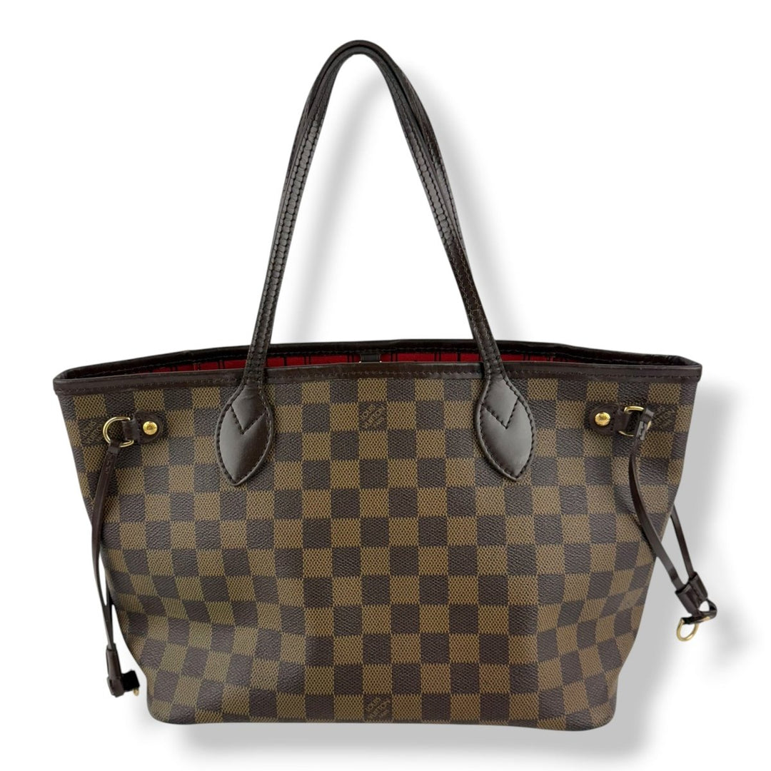 Louis Vuitton Brown Damier Neverfull PM Handbag - Lux Central