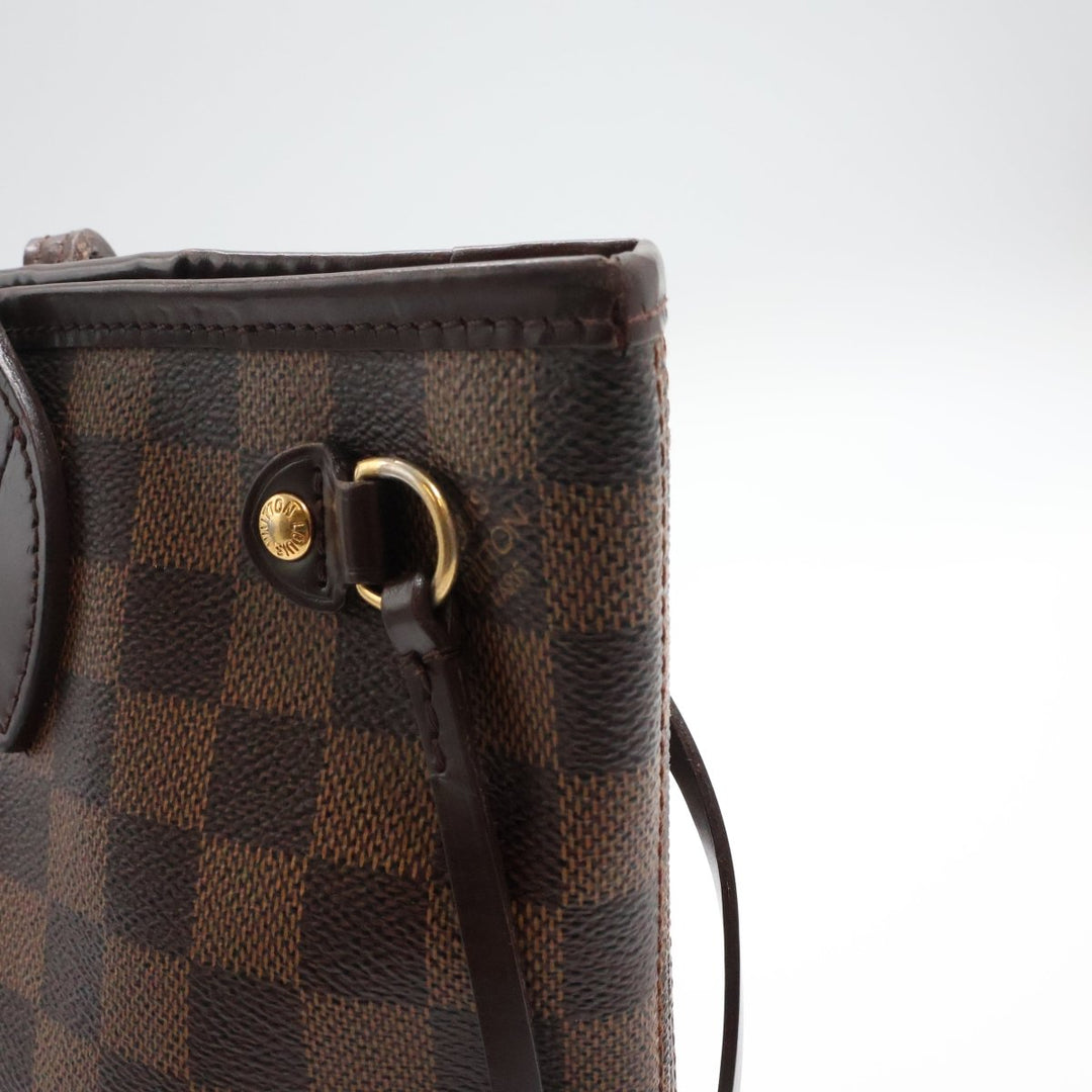 Louis Vuitton Brown Damier Neverfull PM Handbag - Lux Central