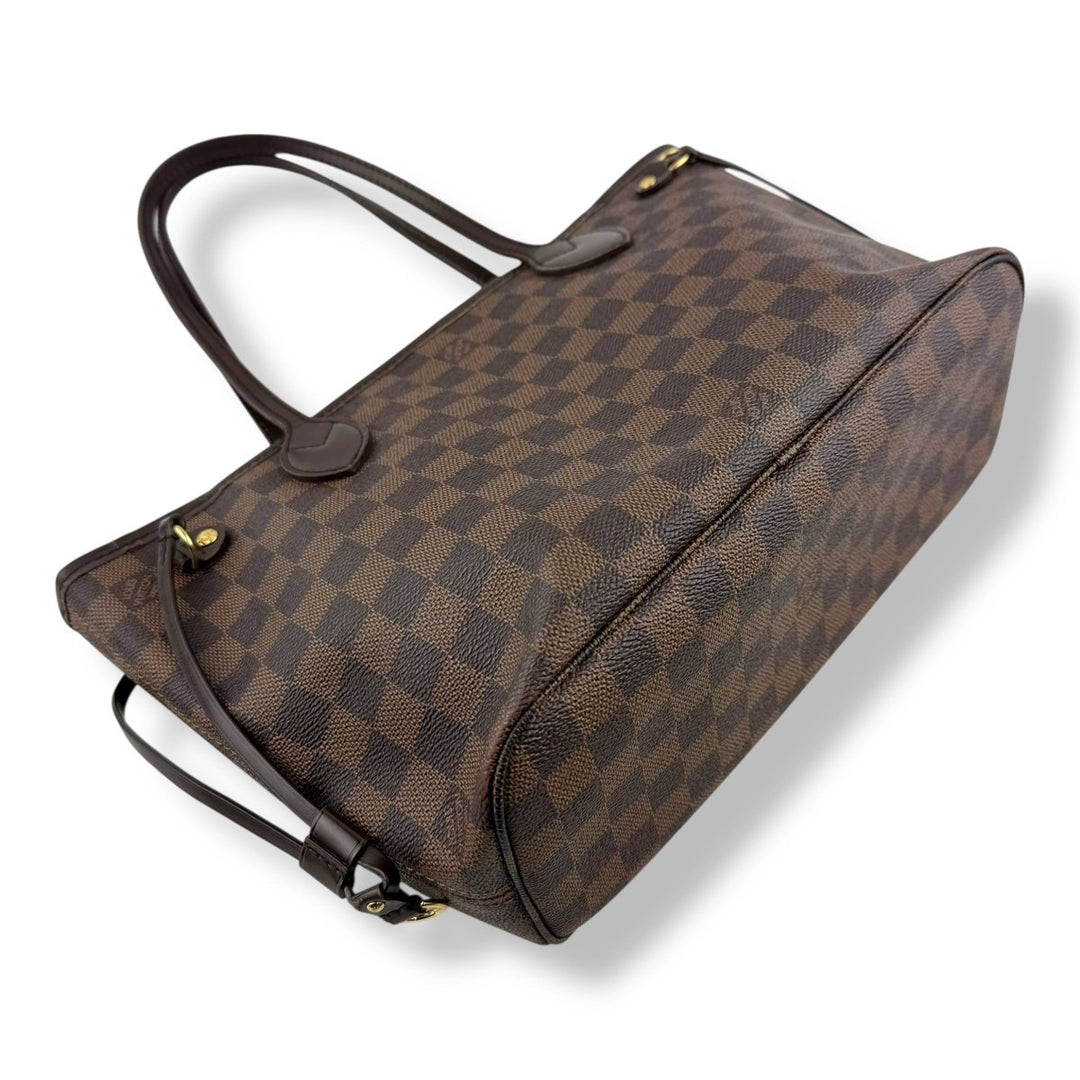 Louis Vuitton Brown Damier Neverfull PM Handbag - Lux Central