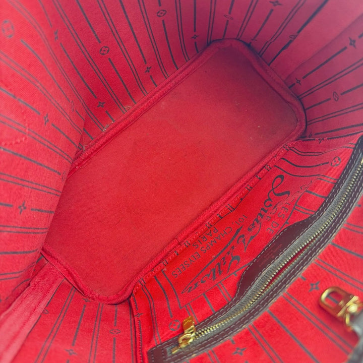 Louis Vuitton Brown Damier Neverfull PM Handbag - Lux Central