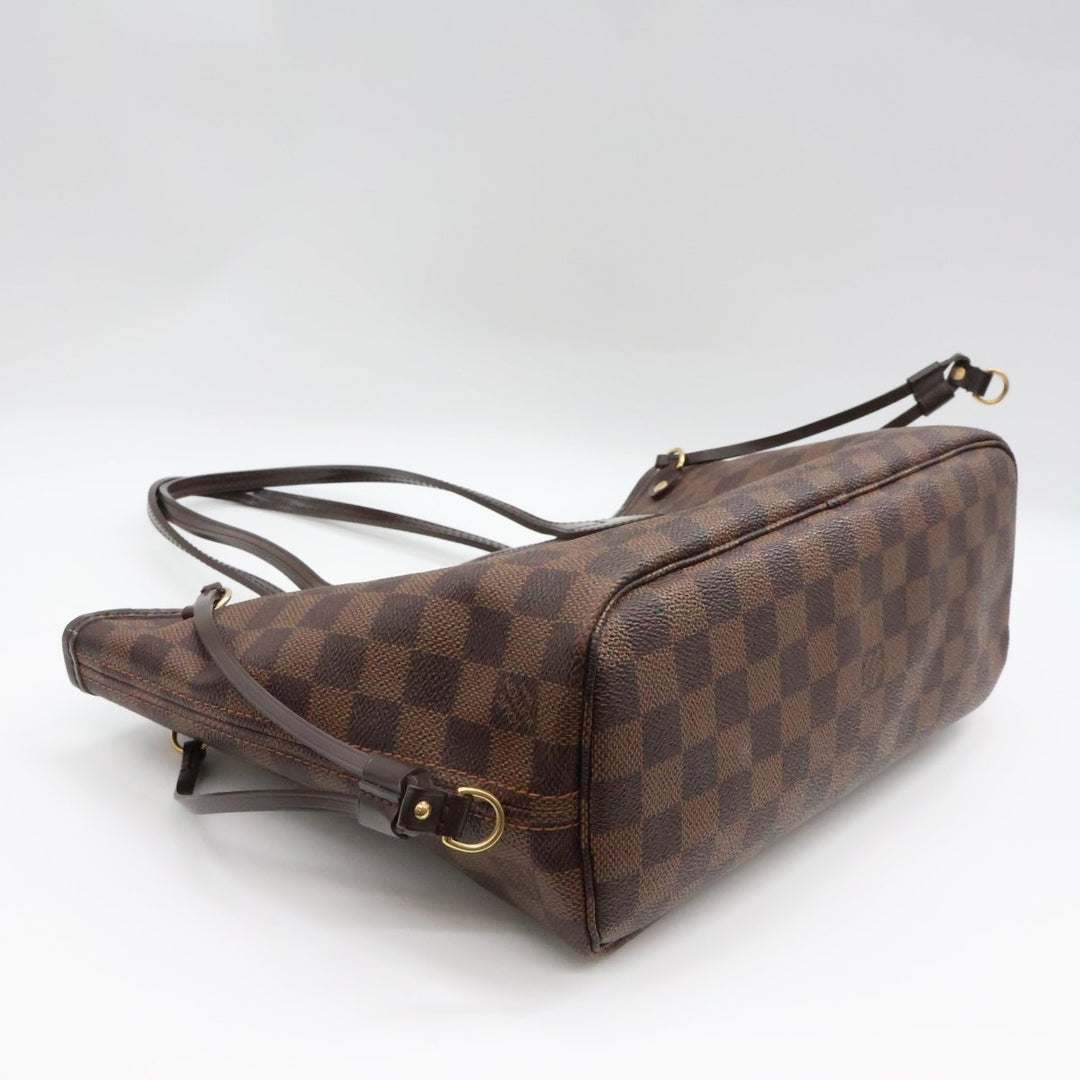 Louis Vuitton Brown Damier Neverfull PM Handbag - Lux Central
