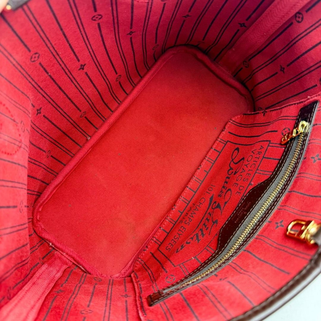 Louis Vuitton Brown Damier Neverfull PM Handbag - Lux Central