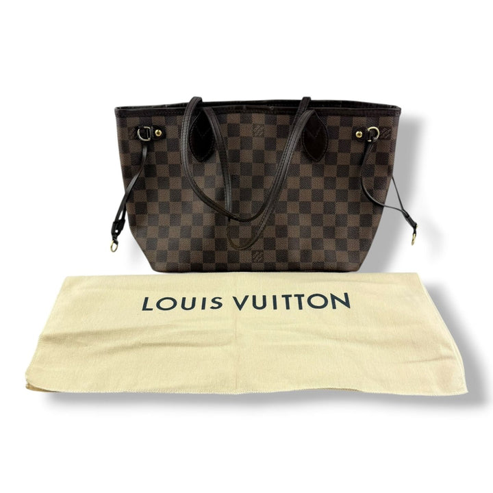 Louis Vuitton Brown Damier Neverfull PM Handbag - Lux Central