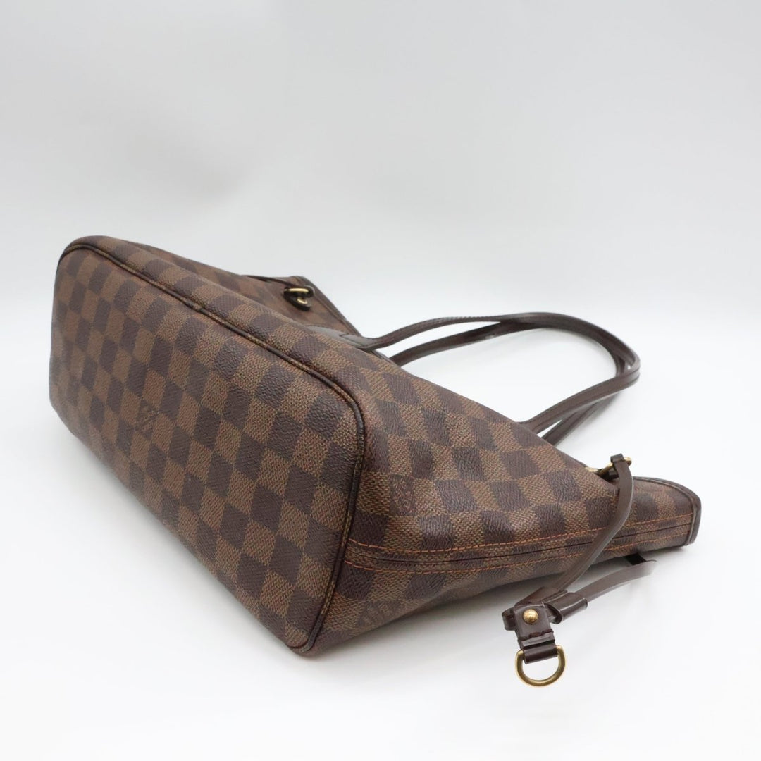 Louis Vuitton Brown Damier Neverfull PM Handbag - Lux Central