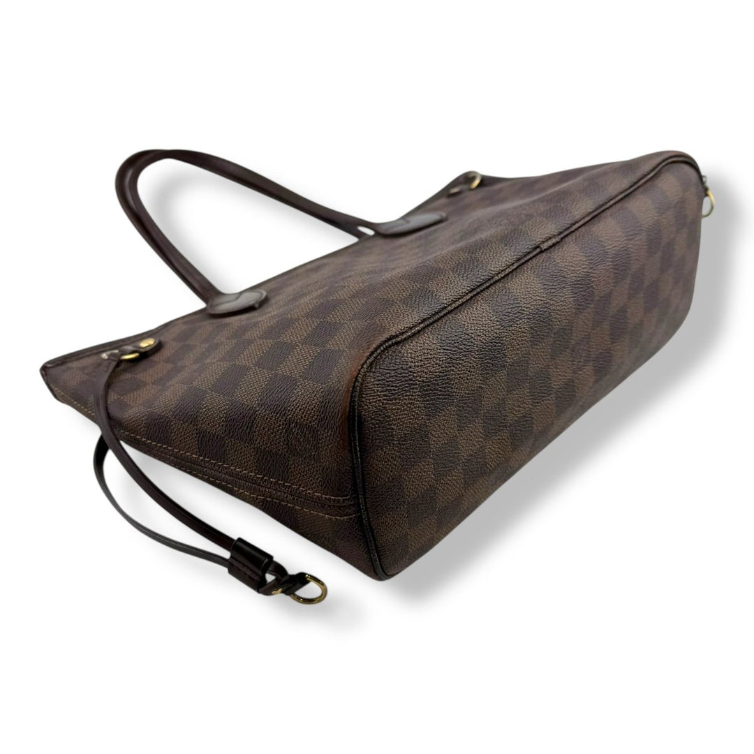 Louis Vuitton Brown Damier Neverfull PM Handbag - Lux Central