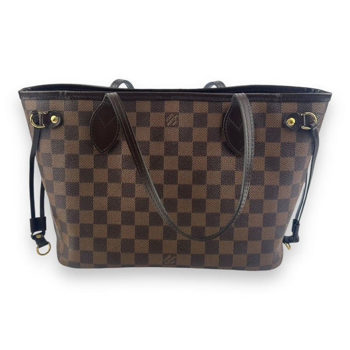 Louis Vuitton Brown Damier Neverfull PM Handbag Tote - Lux Central