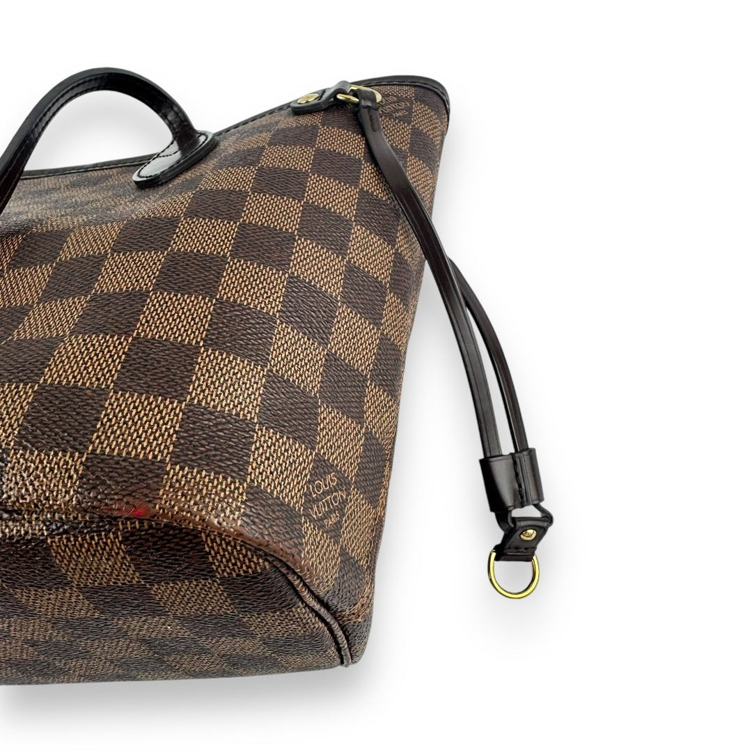 Louis Vuitton Brown Damier Neverfull PM Handbag Tote - Lux Central