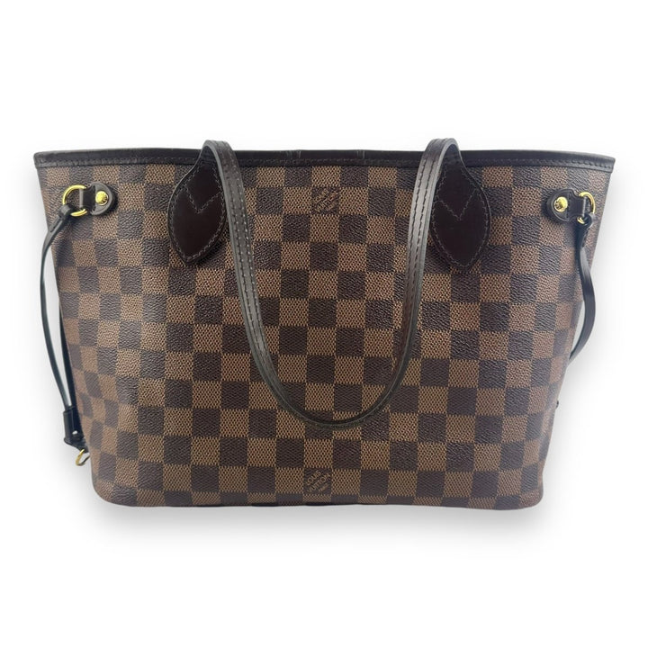 Louis Vuitton Brown Damier Neverfull PM Handbag Tote - Lux Central