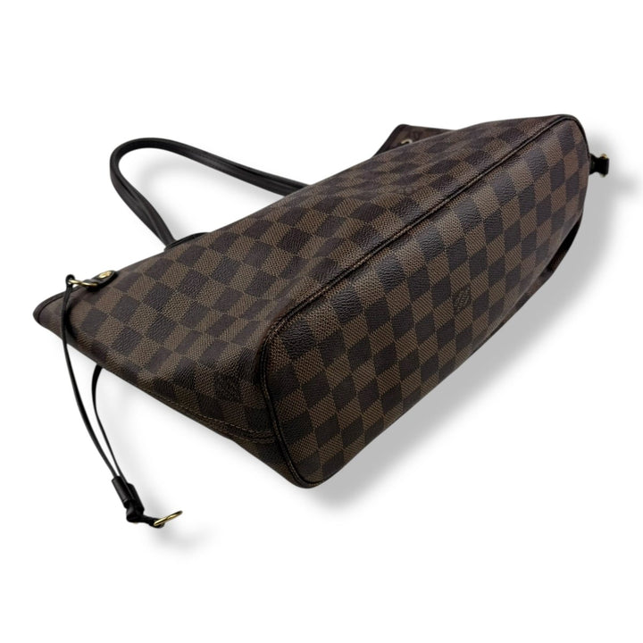 Louis Vuitton Brown Damier Neverfull PM Handbag With Pouch - Lux Central