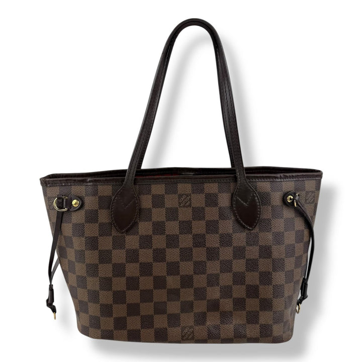 Louis Vuitton Brown Damier Neverfull PM Handbag With Pouch - Lux Central