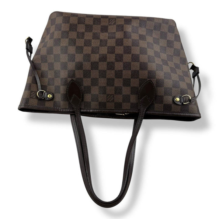 Louis Vuitton Brown Damier Neverfull PM Handbag With Pouch - Lux Central