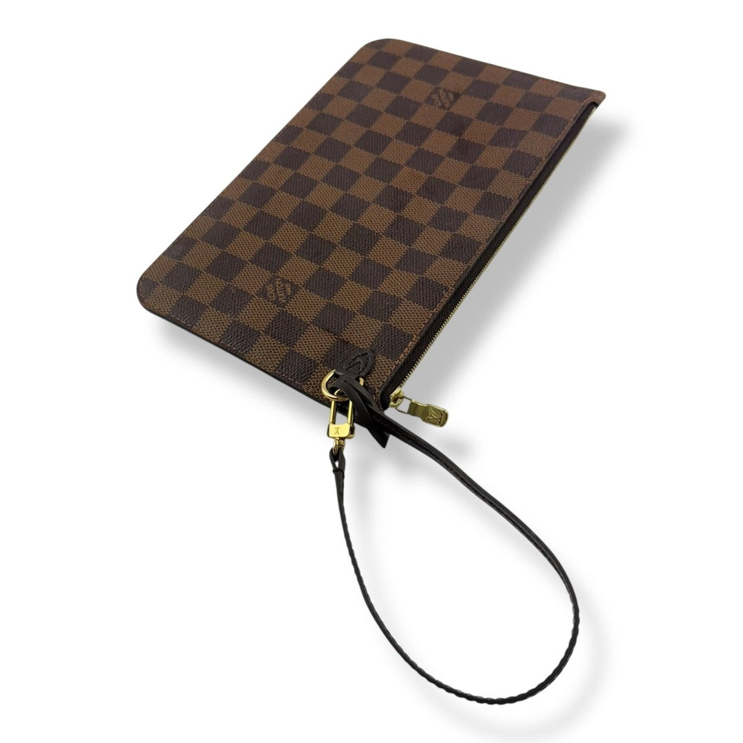 Louis Vuitton Brown Damier Neverfull Pouch - Lux Central