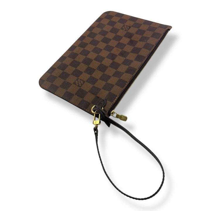 Louis Vuitton Brown Damier Neverfull Pouch - Lux Central