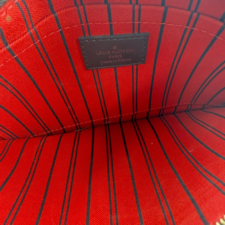 Louis Vuitton Brown Damier Neverfull Pouch - Lux Central