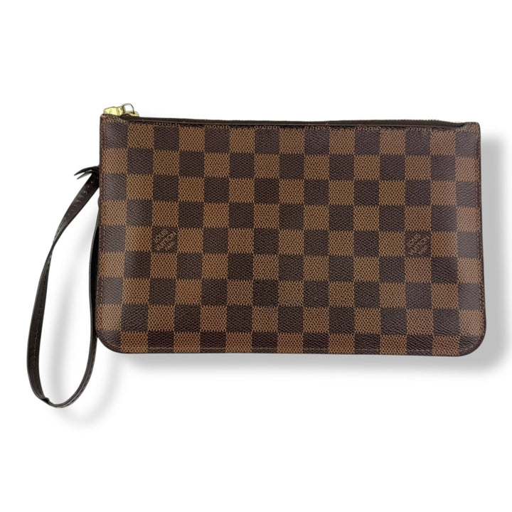 Louis Vuitton Brown Damier Neverfull Pouch - Lux Central
