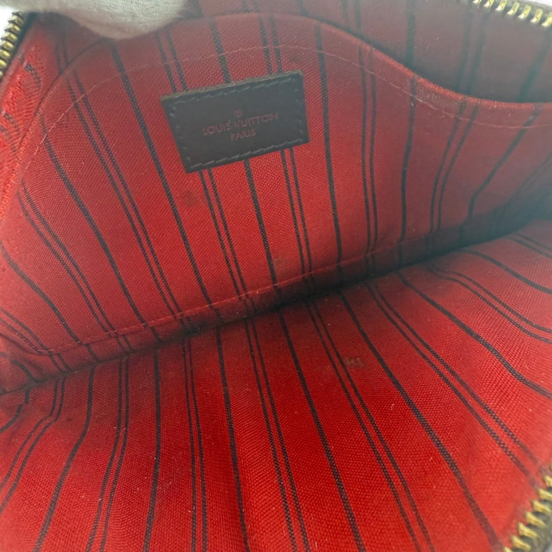 Louis Vuitton Brown Damier Neverfull Pouch - Lux Central