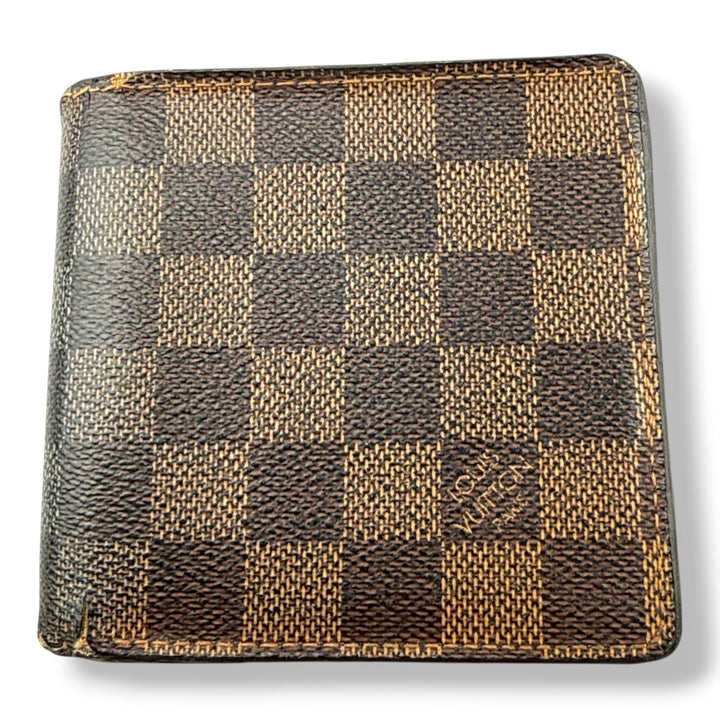 Louis Vuitton Brown Damier Open Wallet - Lux Central