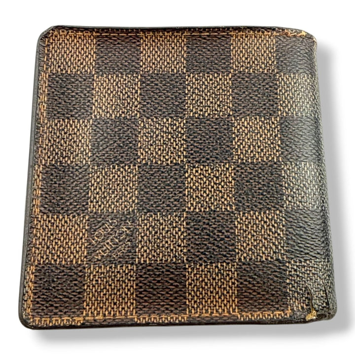Louis Vuitton Brown Damier Open Wallet - Lux Central