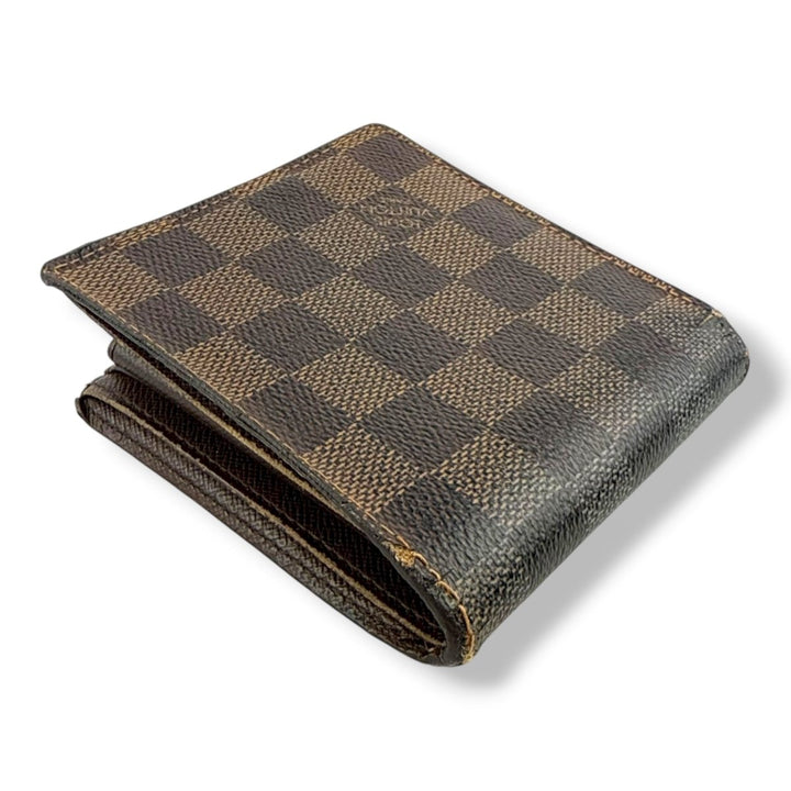 Louis Vuitton Brown Damier Open Wallet - Lux Central