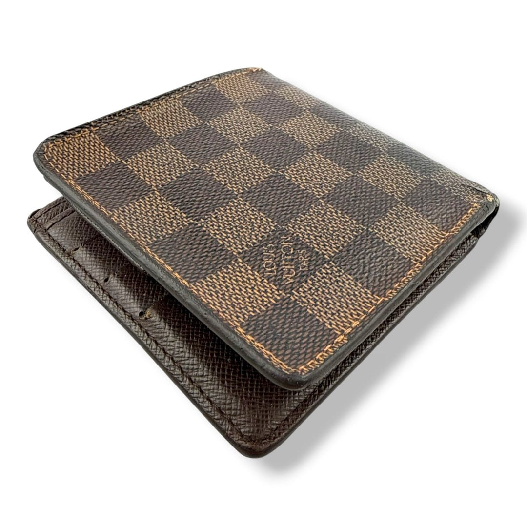 Louis Vuitton Brown Damier Open Wallet - Lux Central