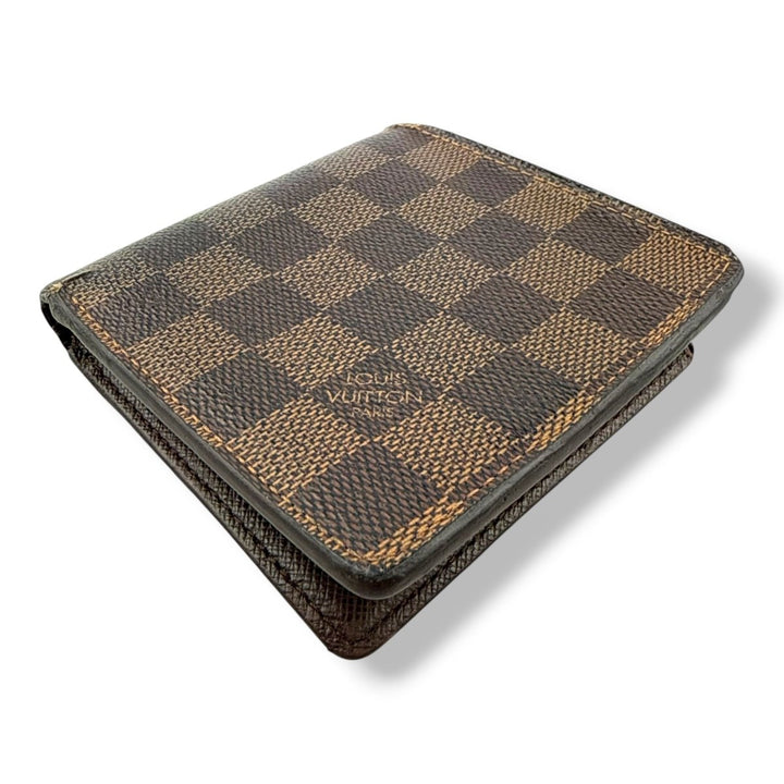 Louis Vuitton Brown Damier Open Wallet - Lux Central