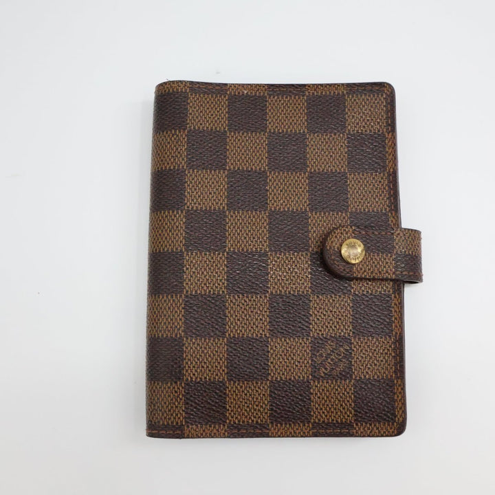 Louis Vuitton Brown Damier PM Ring Agenda Wallet - Lux Central