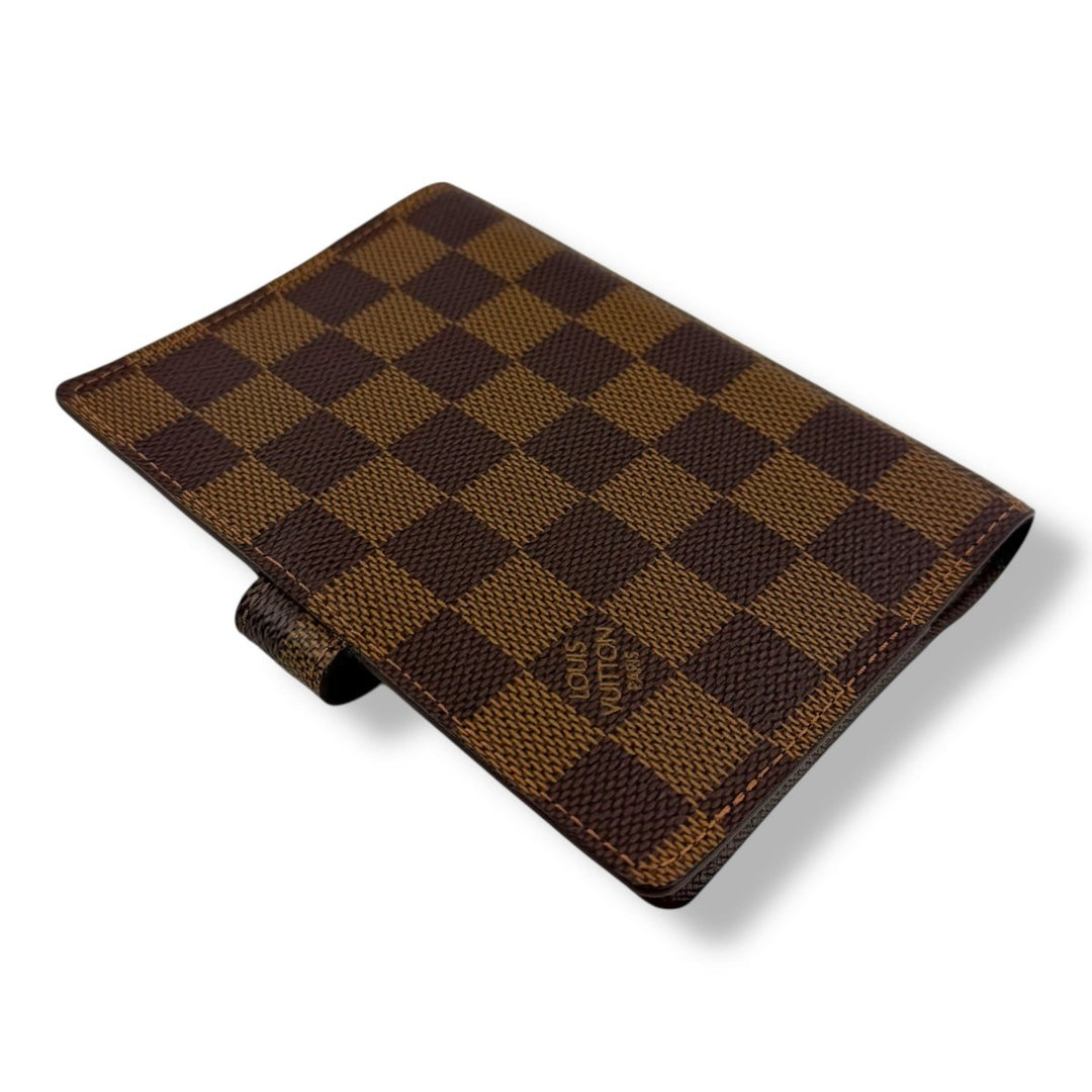Louis Vuitton Brown Damier PM Ring Agenda Wallet - Lux Central