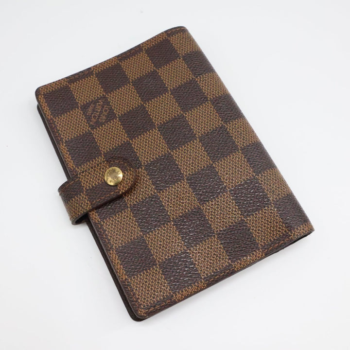 Louis Vuitton Brown Damier PM Ring Agenda Wallet - Lux Central