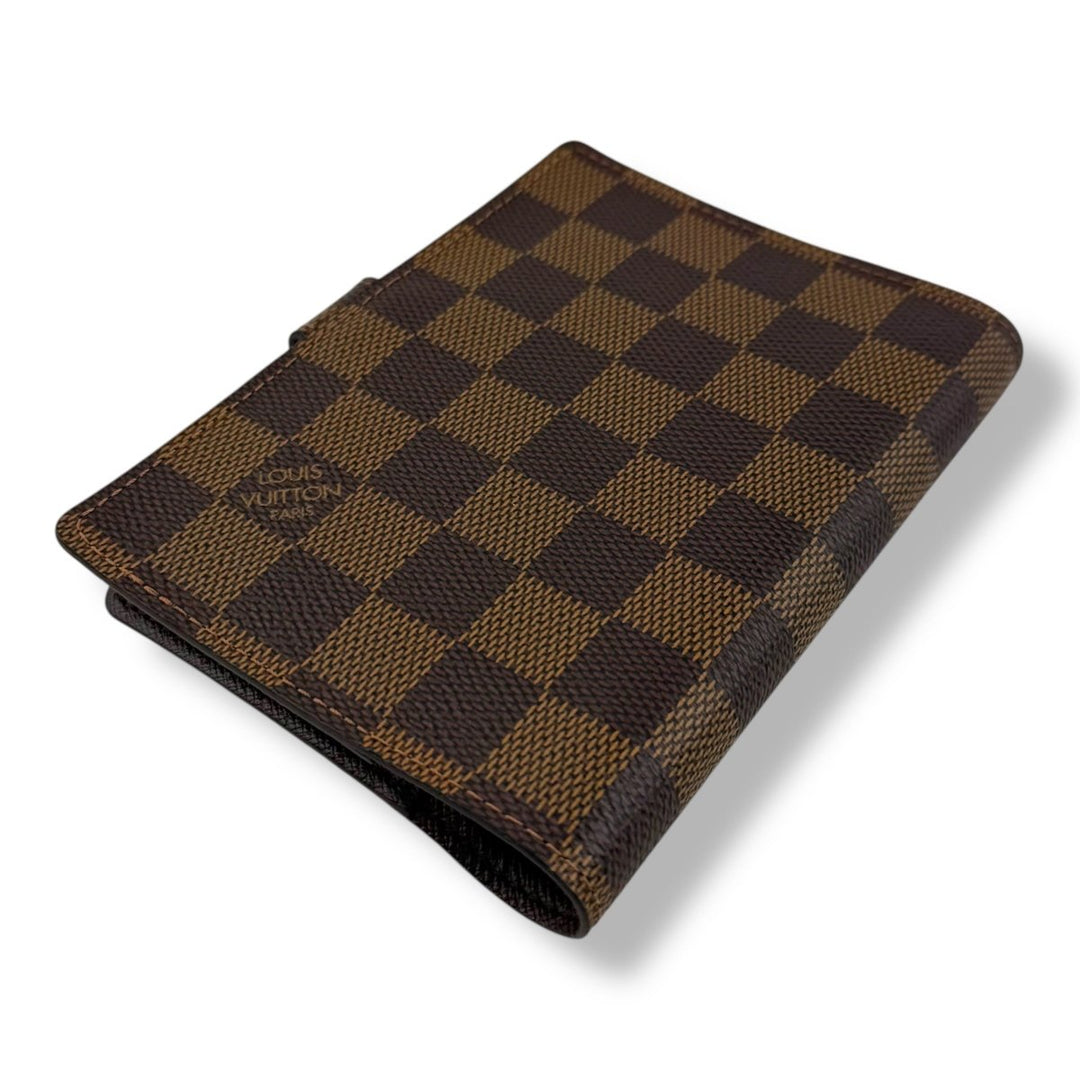 Louis Vuitton Brown Damier PM Ring Agenda Wallet - Lux Central