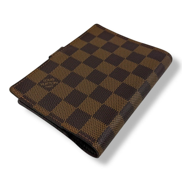 Louis Vuitton Brown Damier PM Ring Agenda Wallet - Lux Central