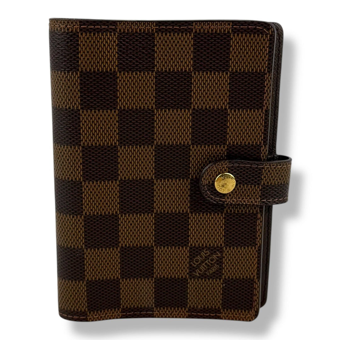 Louis Vuitton Brown Damier PM Ring Agenda Wallet - Lux Central