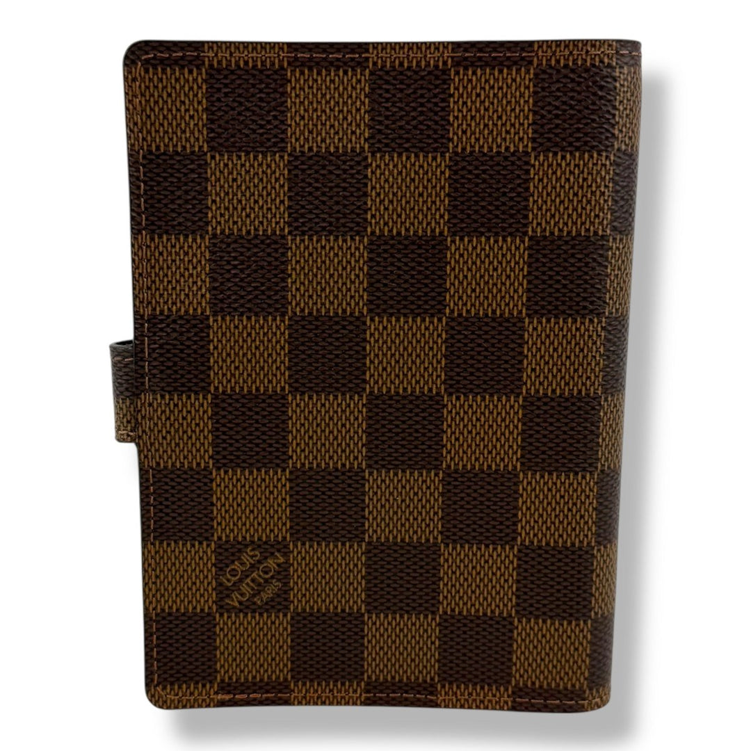 Louis Vuitton Brown Damier PM Ring Agenda Wallet - Lux Central