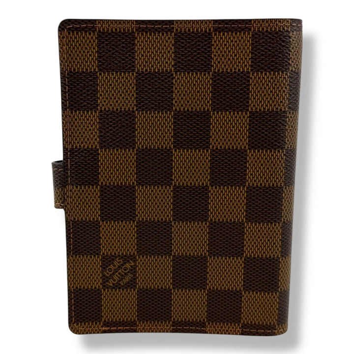 Louis Vuitton Brown Damier PM Ring Agenda Wallet - Lux Central
