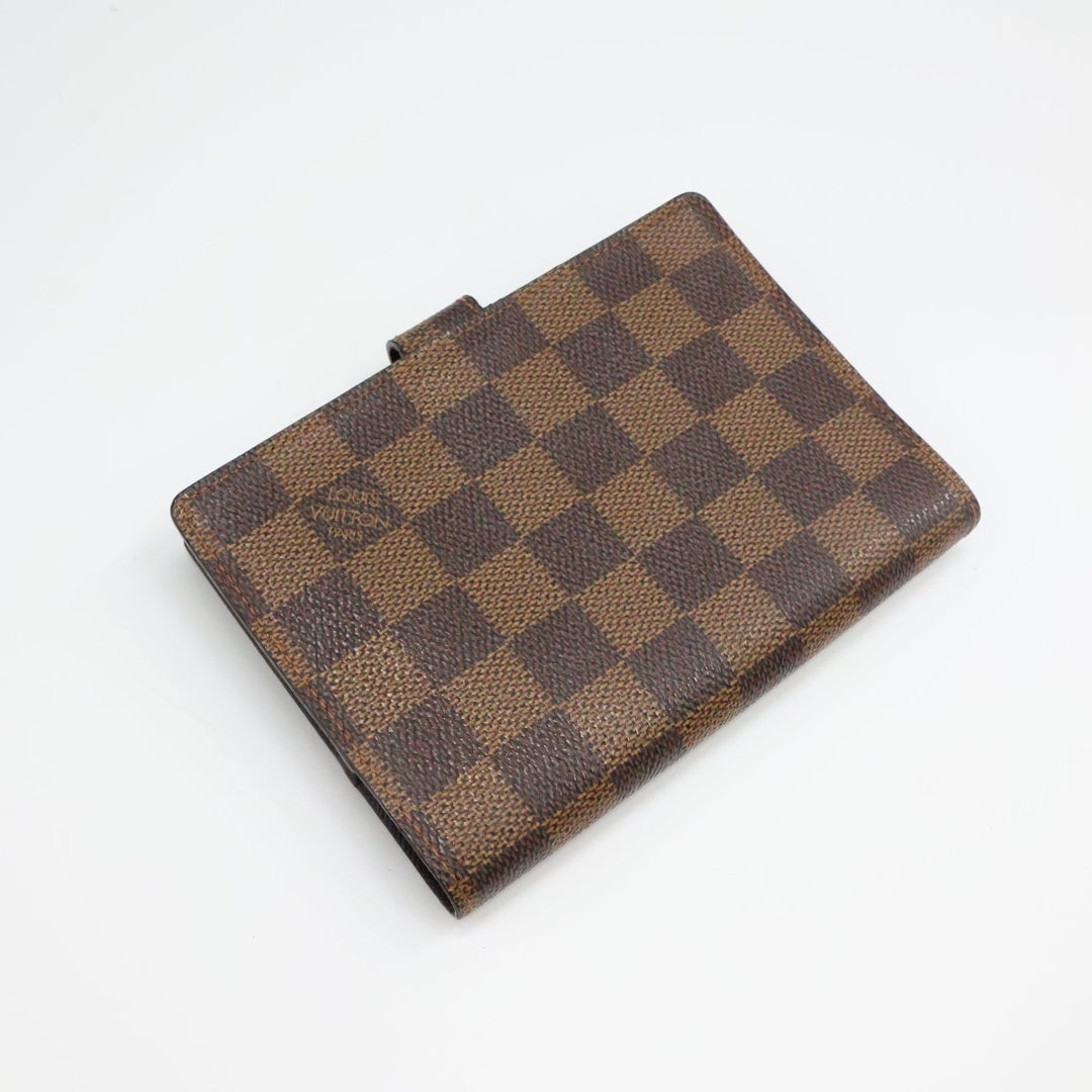 Louis Vuitton Brown Damier PM Ring Agenda Wallet - Lux Central