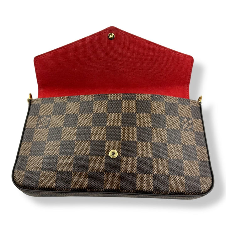 Louis Vuitton Brown Damier Pochette Felicie Handbag - Lux Central