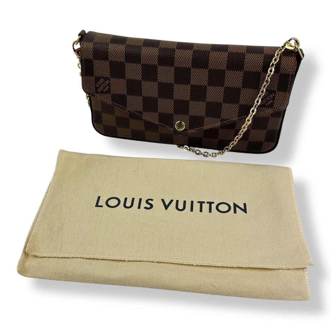 Louis Vuitton Brown Damier Pochette Felicie Handbag - Lux Central