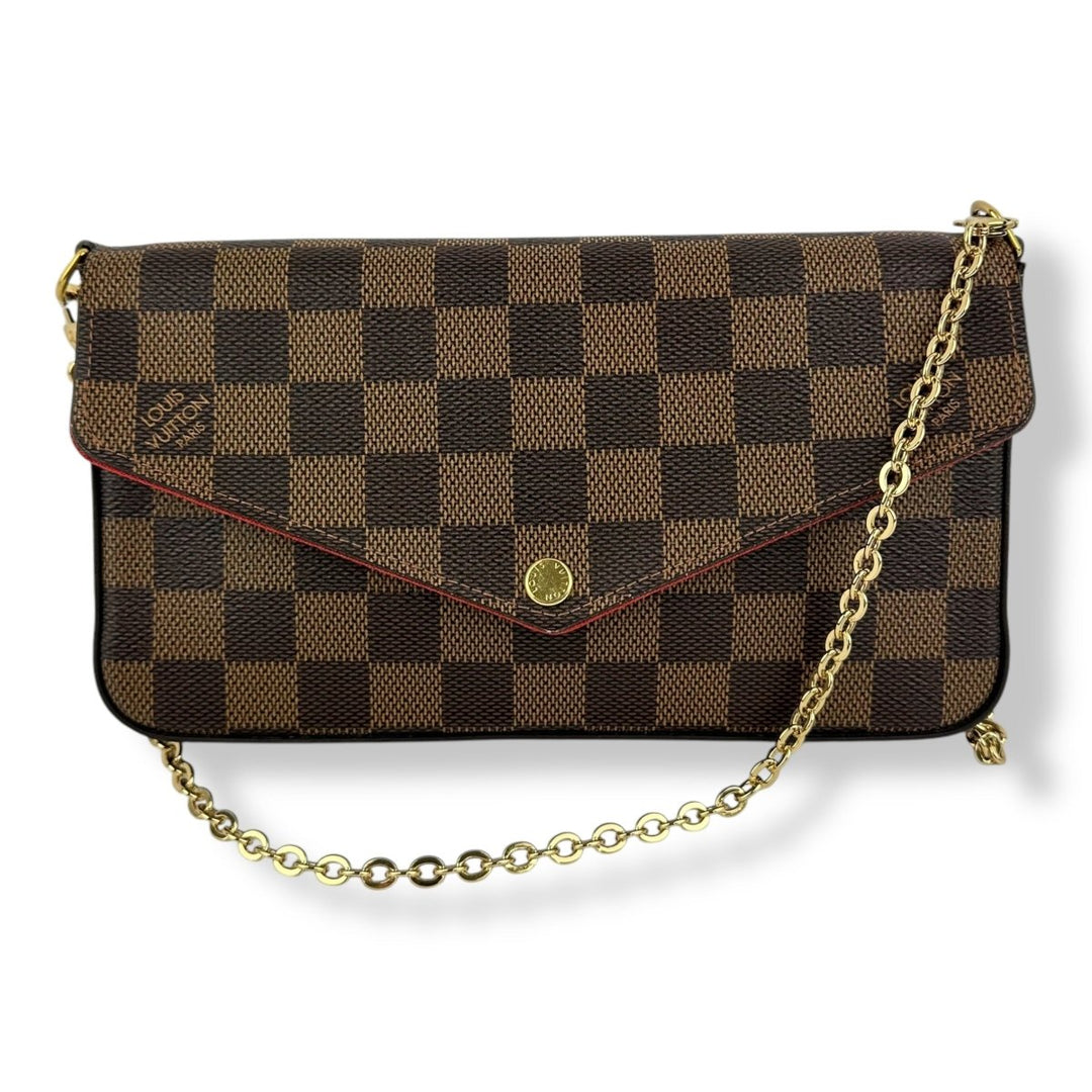 Louis Vuitton Brown Damier Pochette Felicie Handbag - Lux Central