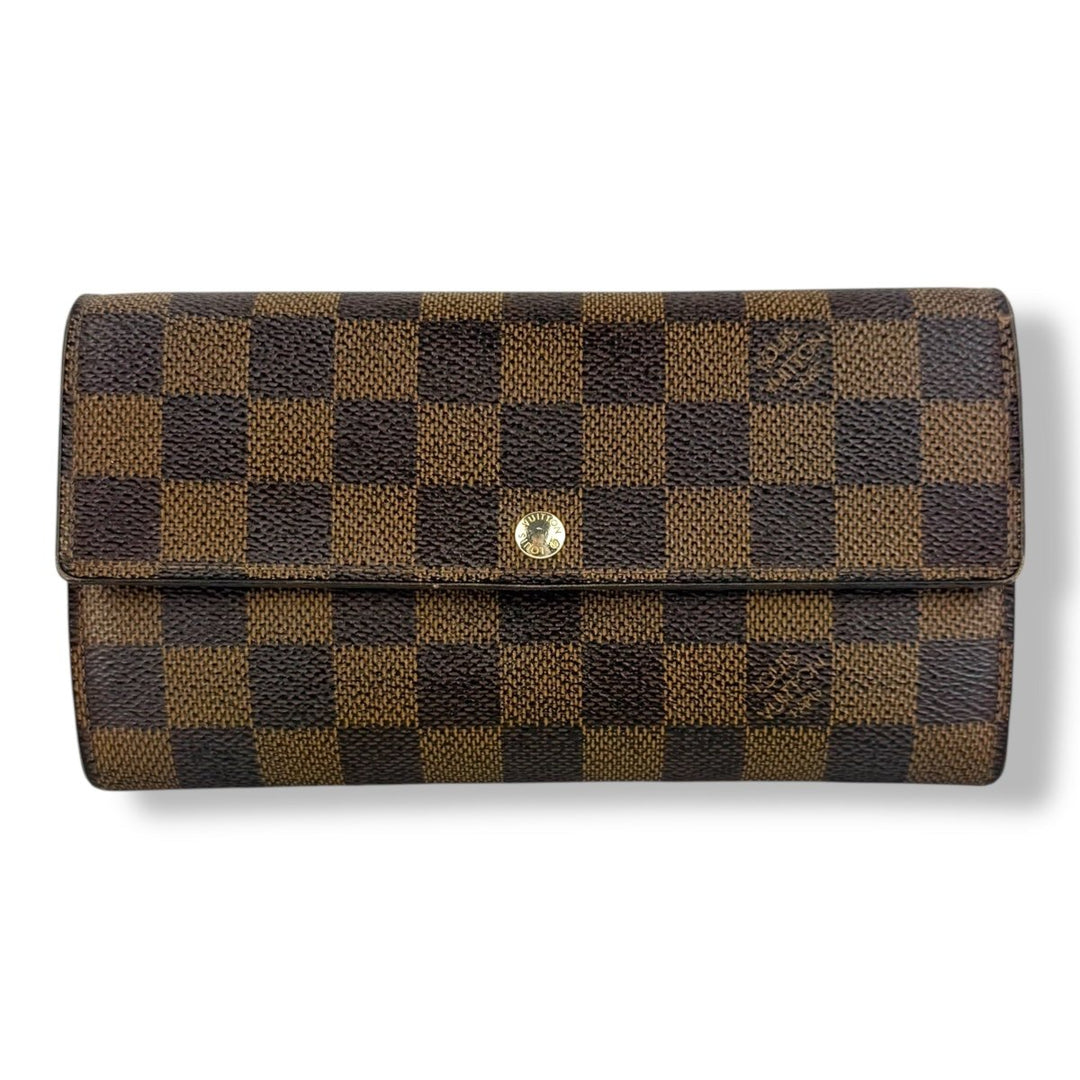 Louis Vuitton Brown Damier Sarah Femme Wallet - Lux Central