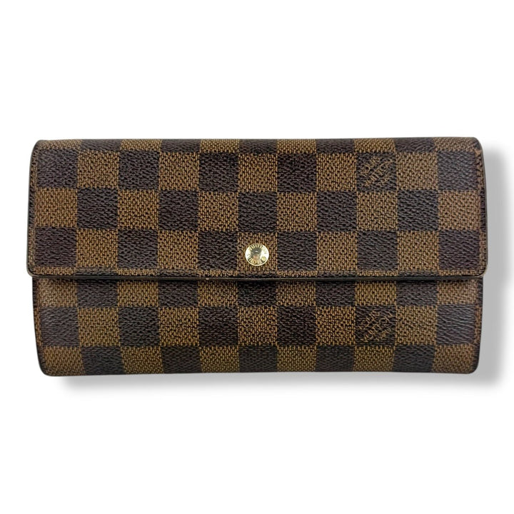 Louis Vuitton Brown Damier Sarah Femme Wallet - Lux Central