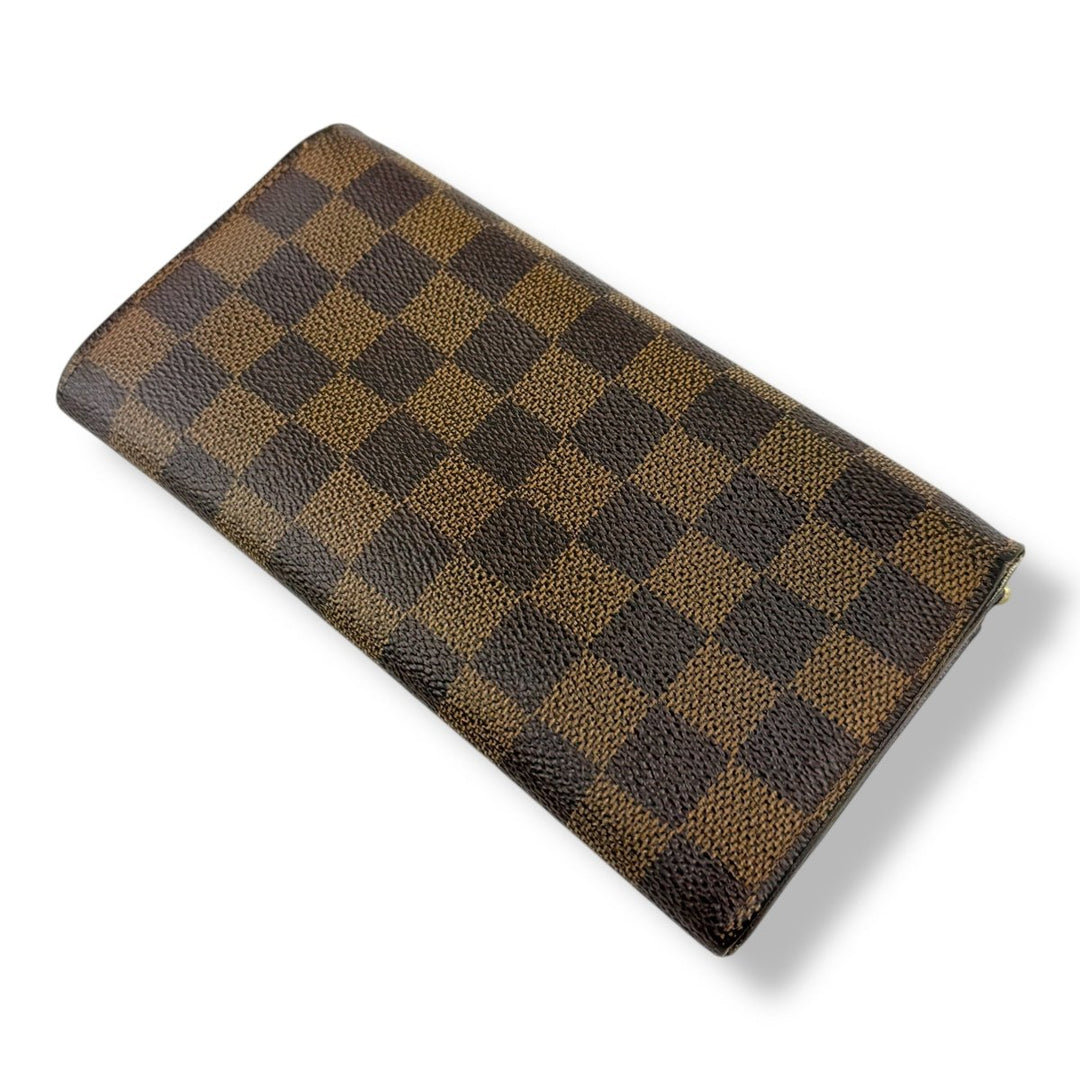 Louis Vuitton Brown Damier Sarah Femme Wallet - Lux Central
