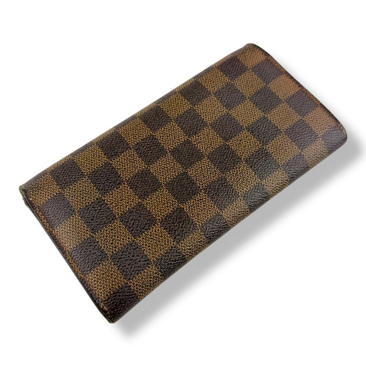 Louis Vuitton Brown Damier Sarah Femme Wallet - Lux Central