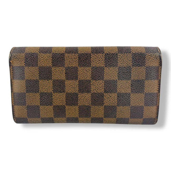 Louis Vuitton Brown Damier Sarah Femme Wallet - Lux Central